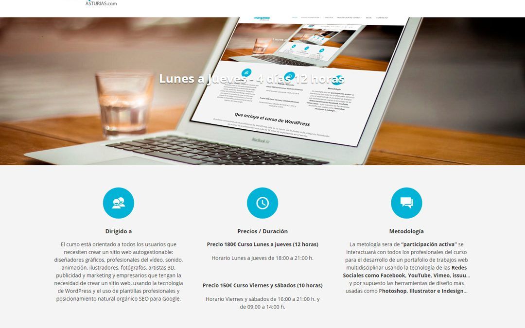 Cursos WordPress Asturias
